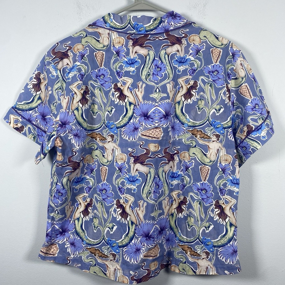 The Lazy Poet Women's Nina Calypso Short Sleeve Pajama‎ Top Size Medium Sleep - Picture 2 of 5